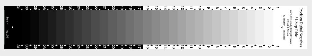 Standardized FIlm 31 Step Tablet by Precision Digital Negatives
